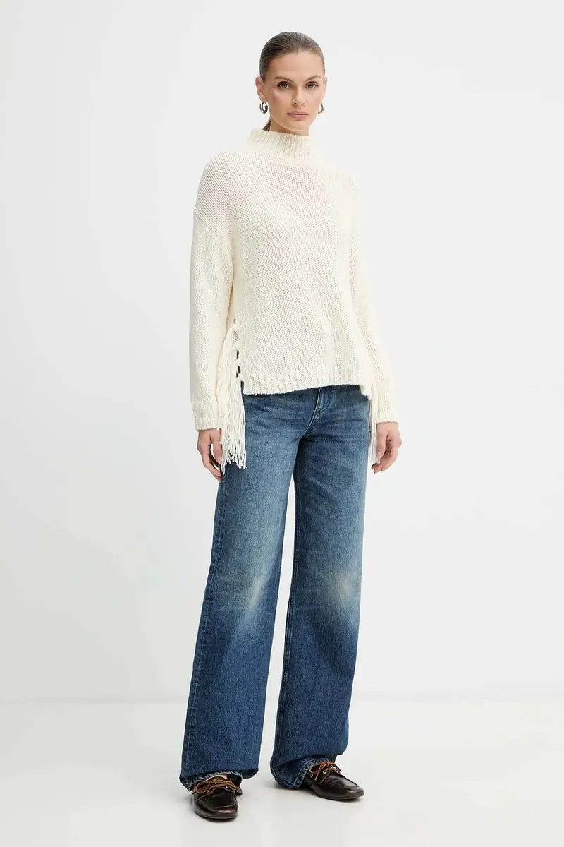 maglione con lana Emme by Marella colore beige 2525366082200 miniatura 2