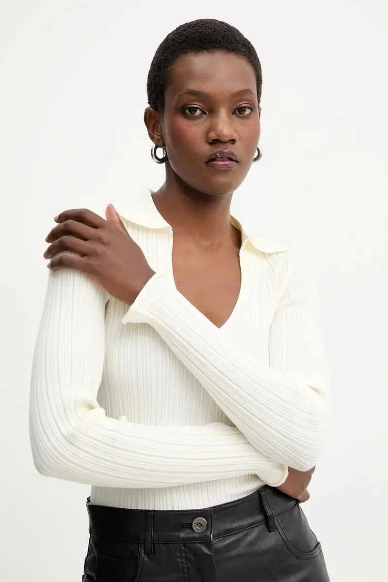 maglione donna colore beige 2523366082200 miniatura 4