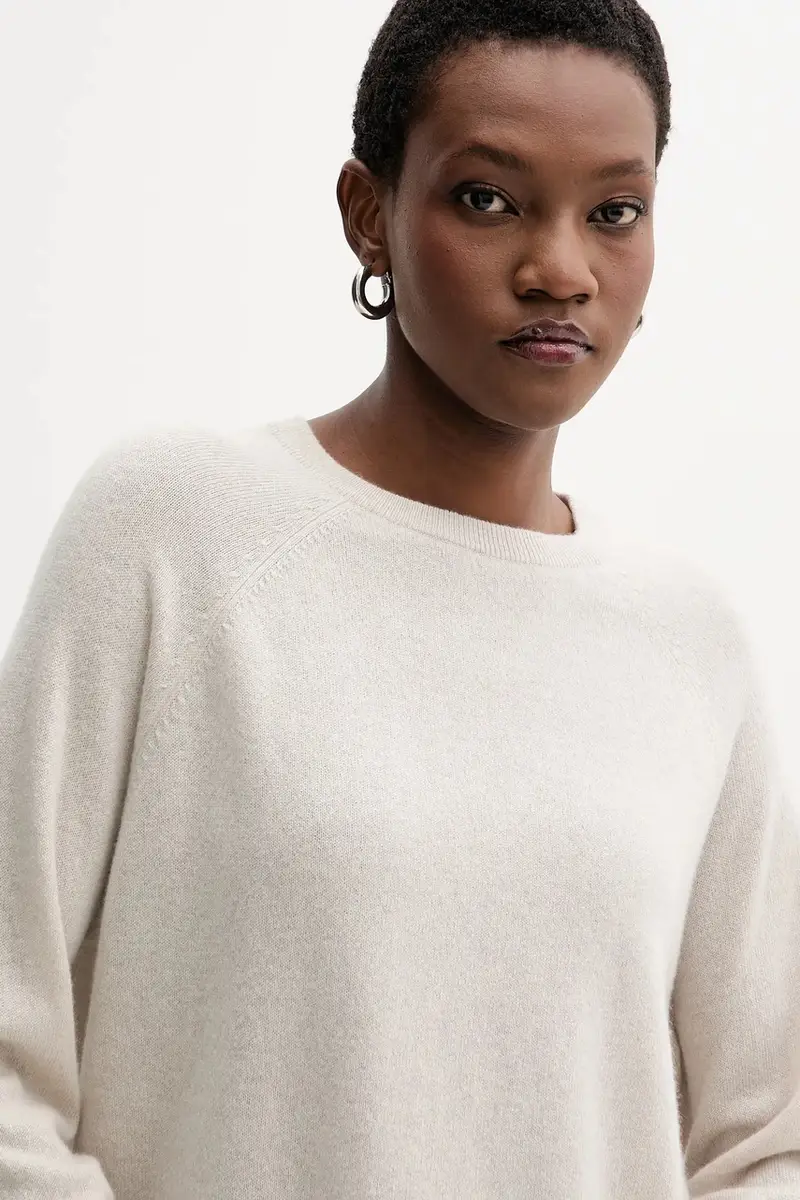 maglione in cachemirie donna colore beige 2523366171200 miniatura 4