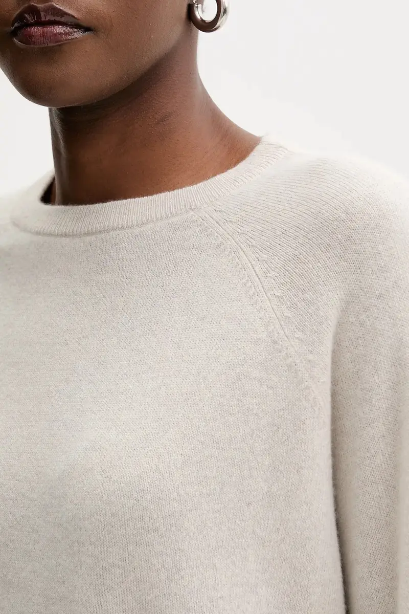 maglione in cachemirie donna colore beige 2523366171200 miniatura 5