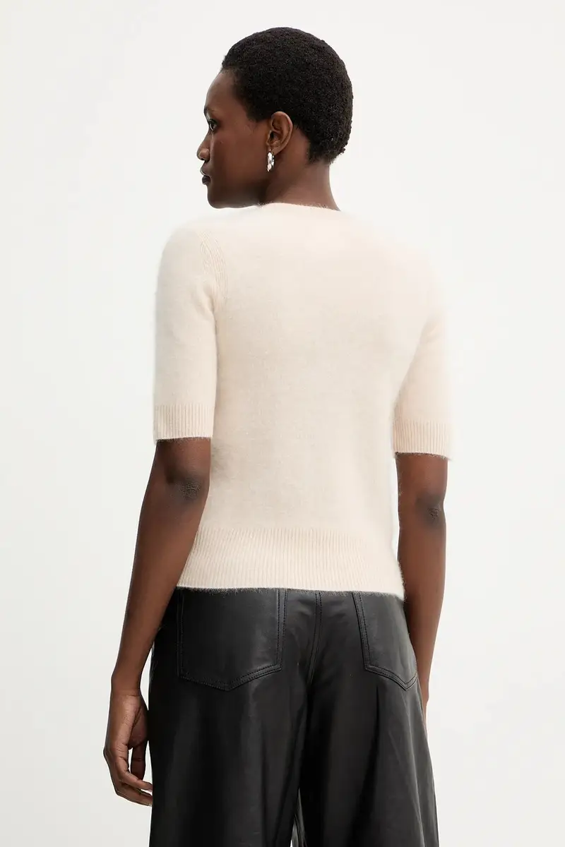 maglione in lana donna colore beige 2523366075200 miniatura 3