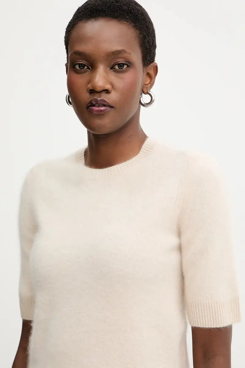 maglione in lana donna colore beige 2523366075200 miniatura 4