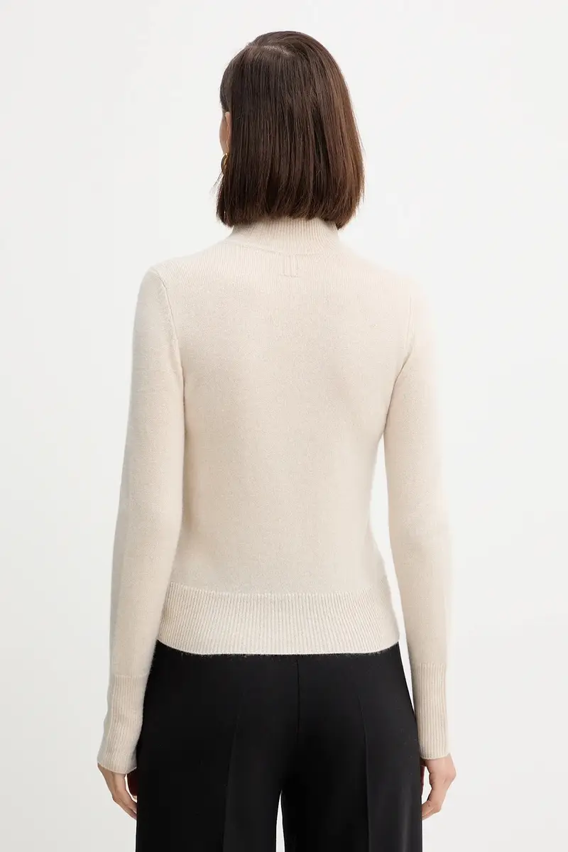 maglione in lana donna colore beige 2523366254200 miniatura 3