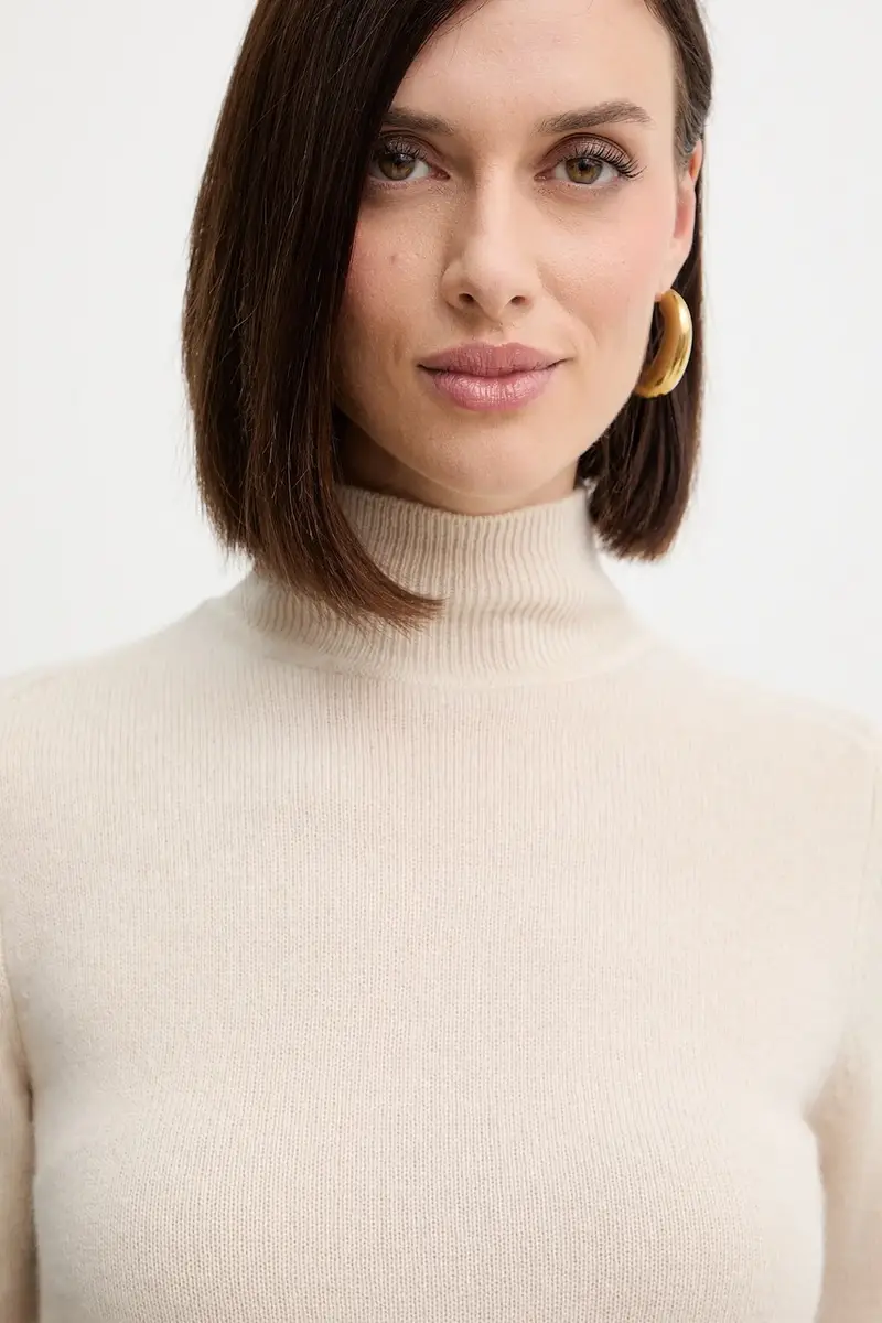 maglione in lana donna colore beige 2523366254200 miniatura 4