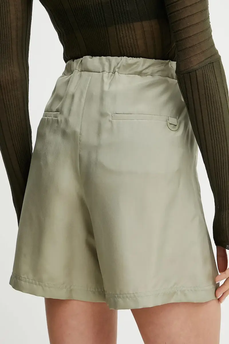 pantaloncini in seta BORBONA donna colore verde 2513141025200 miniatura 3