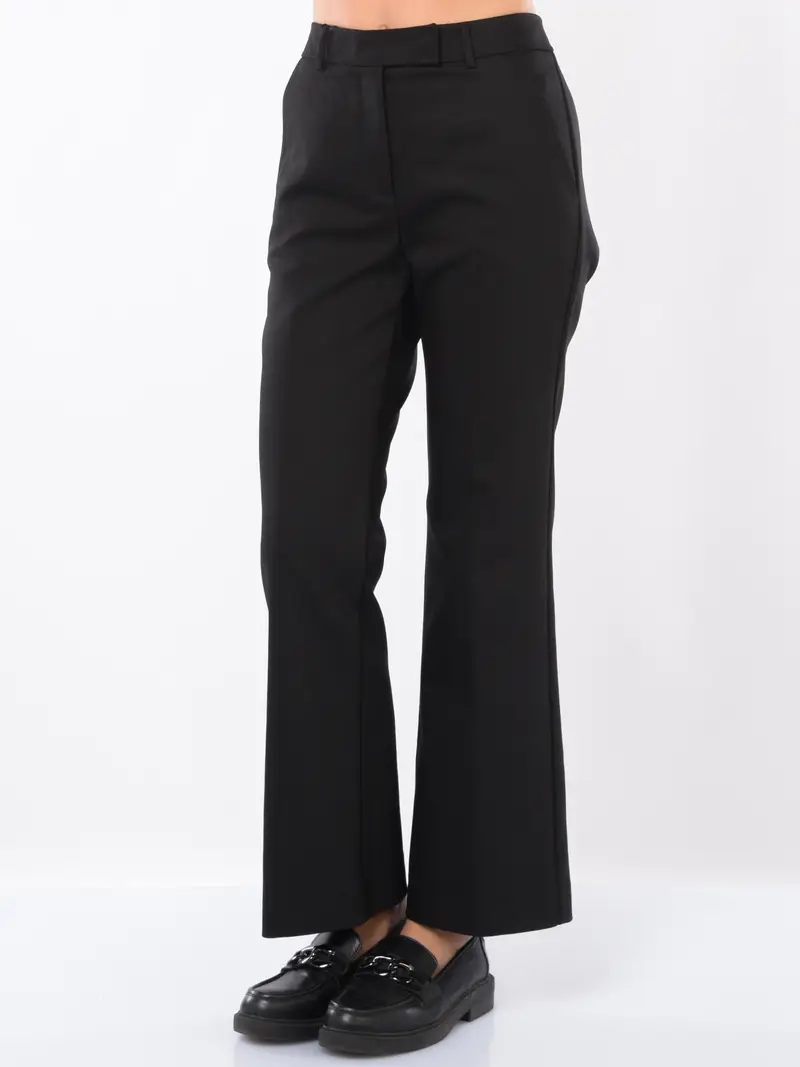 pantalone da donna Marella chino in tessuto tecnico NERO