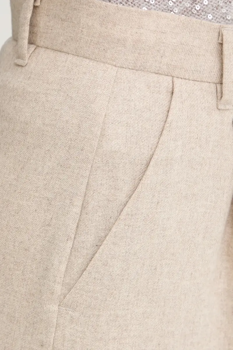 pantaloni con lana Emme by Marella colore beige 2525136102200 miniatura 4