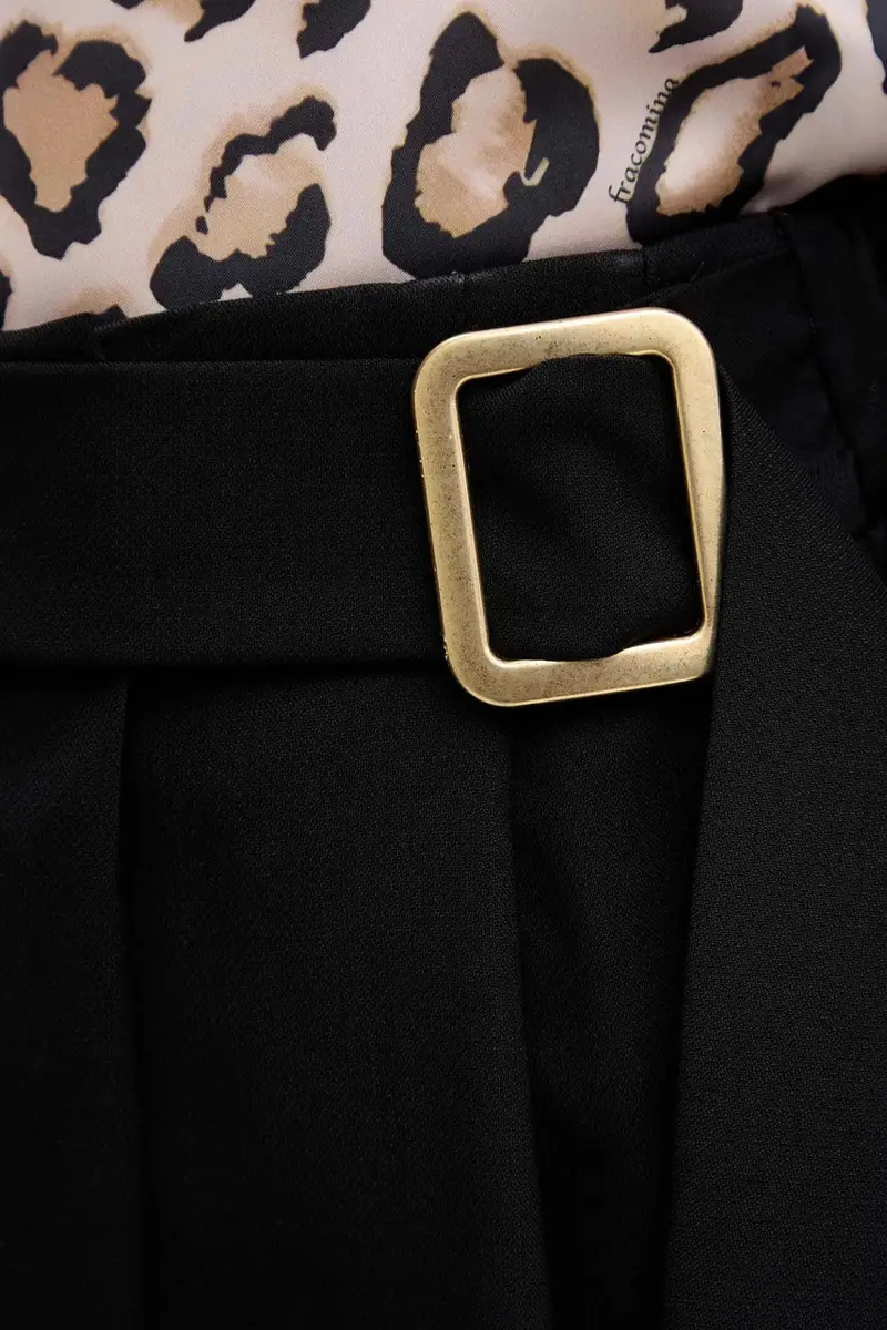 pantaloni in lana donna colore nero 2523136022200 miniatura 3