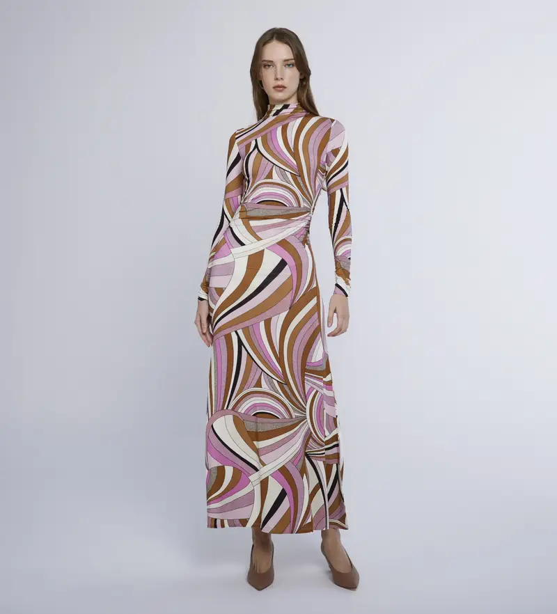 per donna 2423626082200 Abito Aggravi multicolore (S), Casual, Viscosa