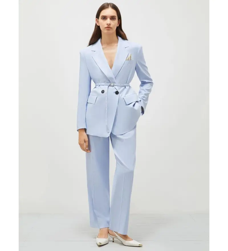 per donna 2513131081200 Pantaloni blu Nupar (38), Casual, Da sera, Lyocell