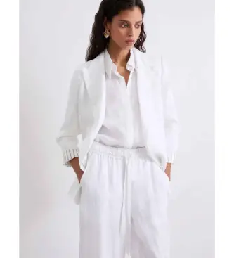 per donna 2613041074200 Blazer in puro lino Mlssauna, bianco (38), Casual