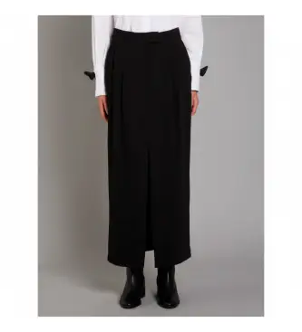 per donna 2613101013200 Gonna nera Mltstrenna (38), Nero, Casual, Poliestere