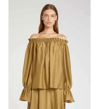 per donna 2613111042200 Blusa marrone Mllmeringa (36), Casual, Modal, Manica lunga