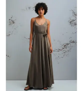 per donna 2613221015200 Abito marrone Mlmalcool (38), Casual, Da sera, Acetato, Senza maniche / cinghie