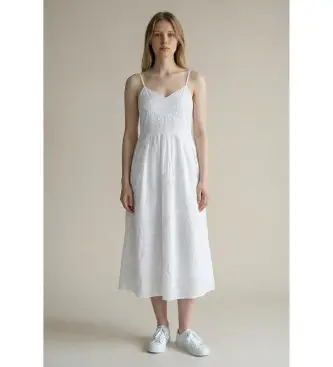 per donna 2613221052200 Abito bianco Mllfiore (38), Casual, Cotone, Senza maniche / cinghie