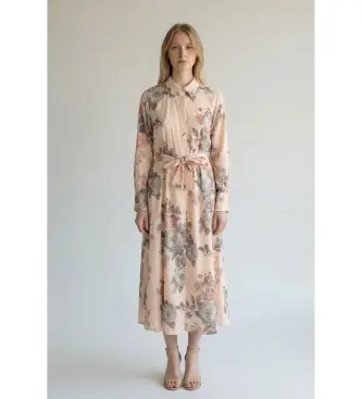 per donna 2613221161200 Abito rosa Millformica (38), Casual, Cotone, Manica lunga