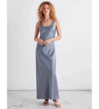 per donna 2613221211200 Abito blu Millovale (40), Da sera, Poliestere, Senza maniche / cinghie