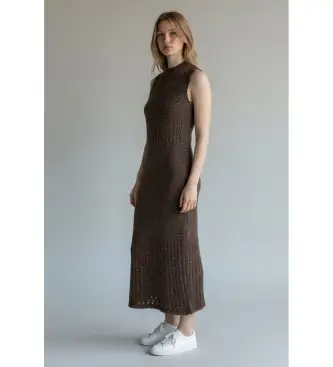 per donna 2613321045200 Abito marrone Mlmoggi (S), Casual, Cotone, Senza maniche / cinghie Marrone scuro