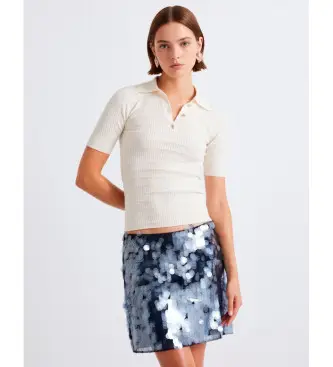 per donna 2613361101200 Polo Milllegno bianco sporco (S), Casual, Viscosa