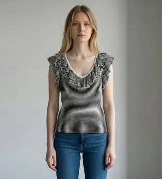 per donna 2613361124200 Maglietta nera Mlsmatassa (S), Nero, Casual, Senza maniche / cinghie, Lyocell