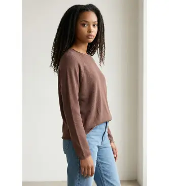 per donna 2613361235200 Maglia Mlmgiunchi marrone (XS), Casual, Cotone