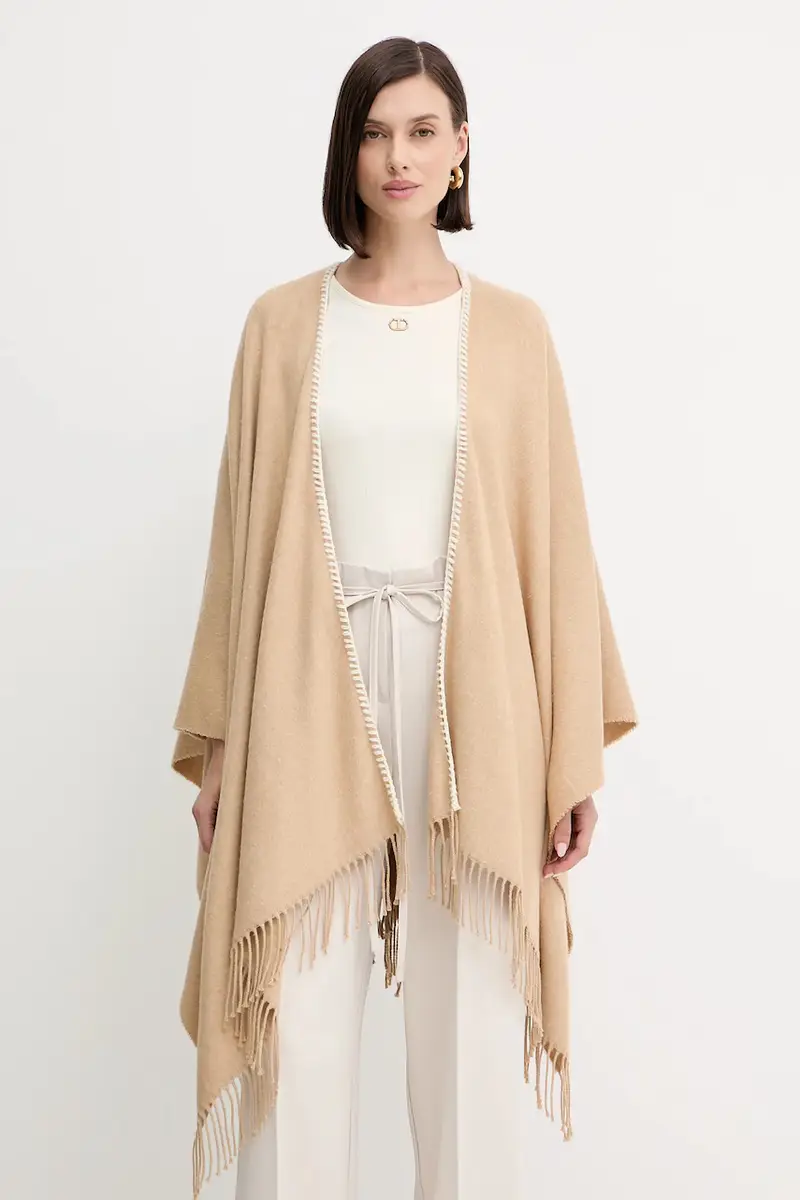 poncho Emme by Marella colore beige 2525546031200