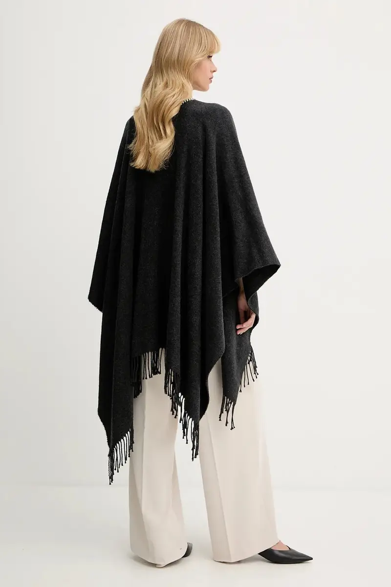 poncho Emme by Marella colore grigio 2525546031200 miniatura 3