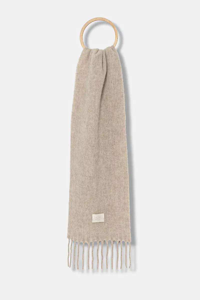 sciarpa in lana donna colore beige 2523546057200