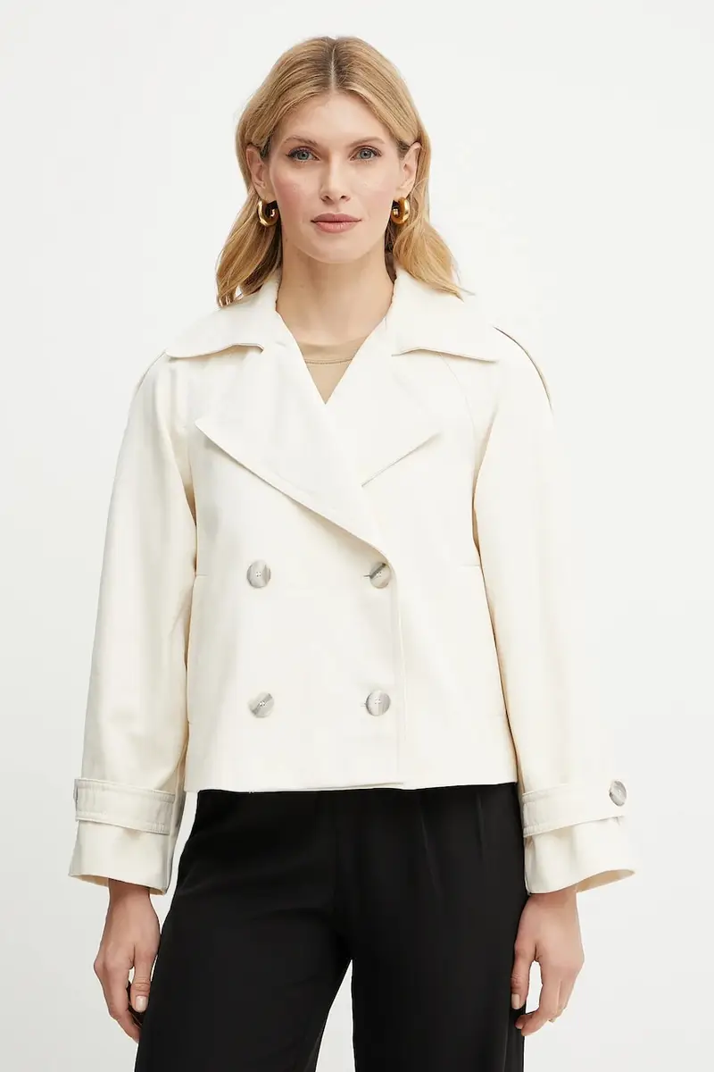 trench in misto lino ORLO colore beige 2513081015200