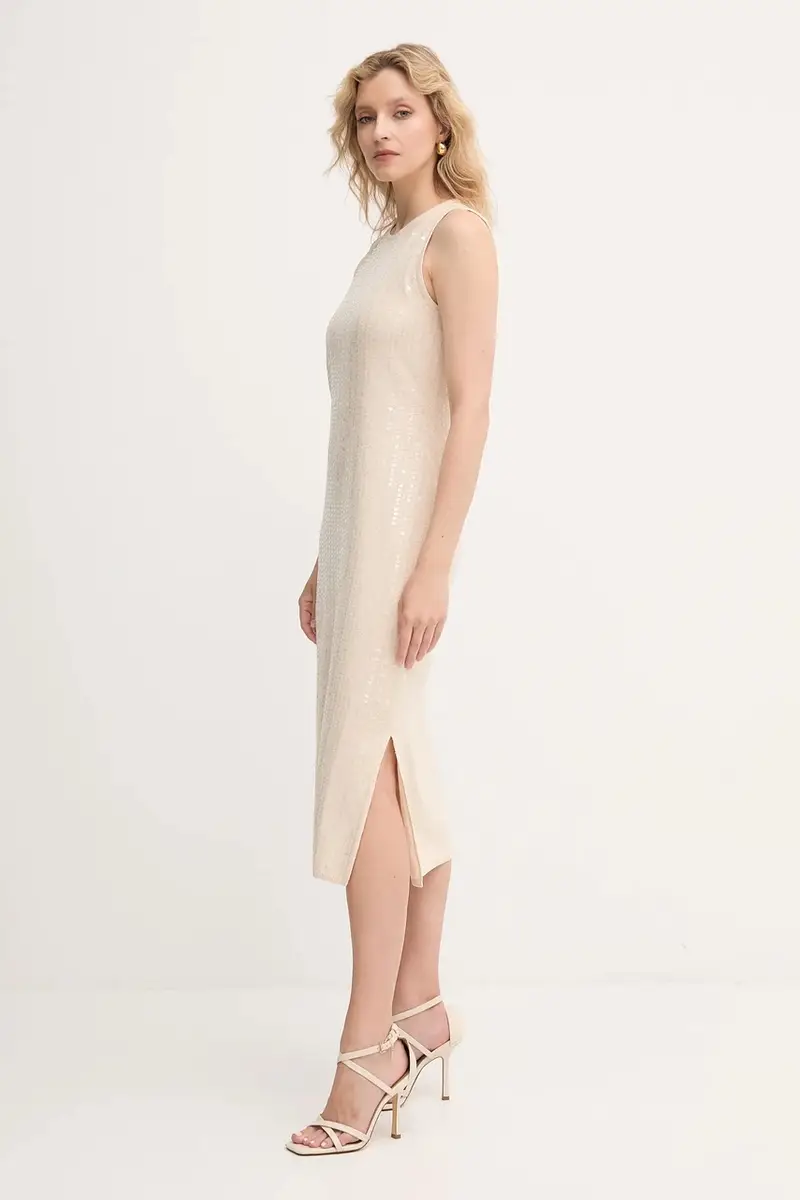 vestito colore beige 2523326024200 miniatura 2