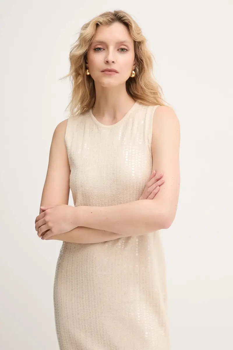 vestito colore beige 2523326024200 miniatura 4