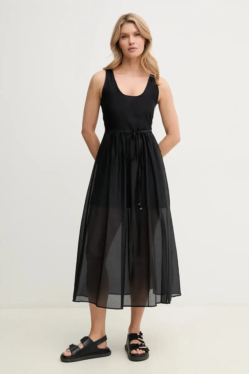 vestito con aggiunta di seta Emme by Marella colore nero 2515221172200