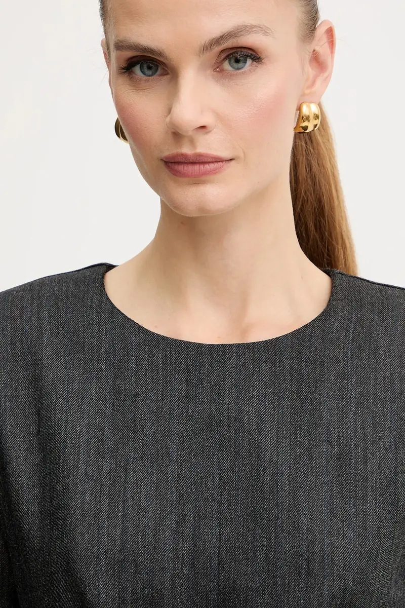 vestito in lana colore grigio 2523226112200 miniatura 4