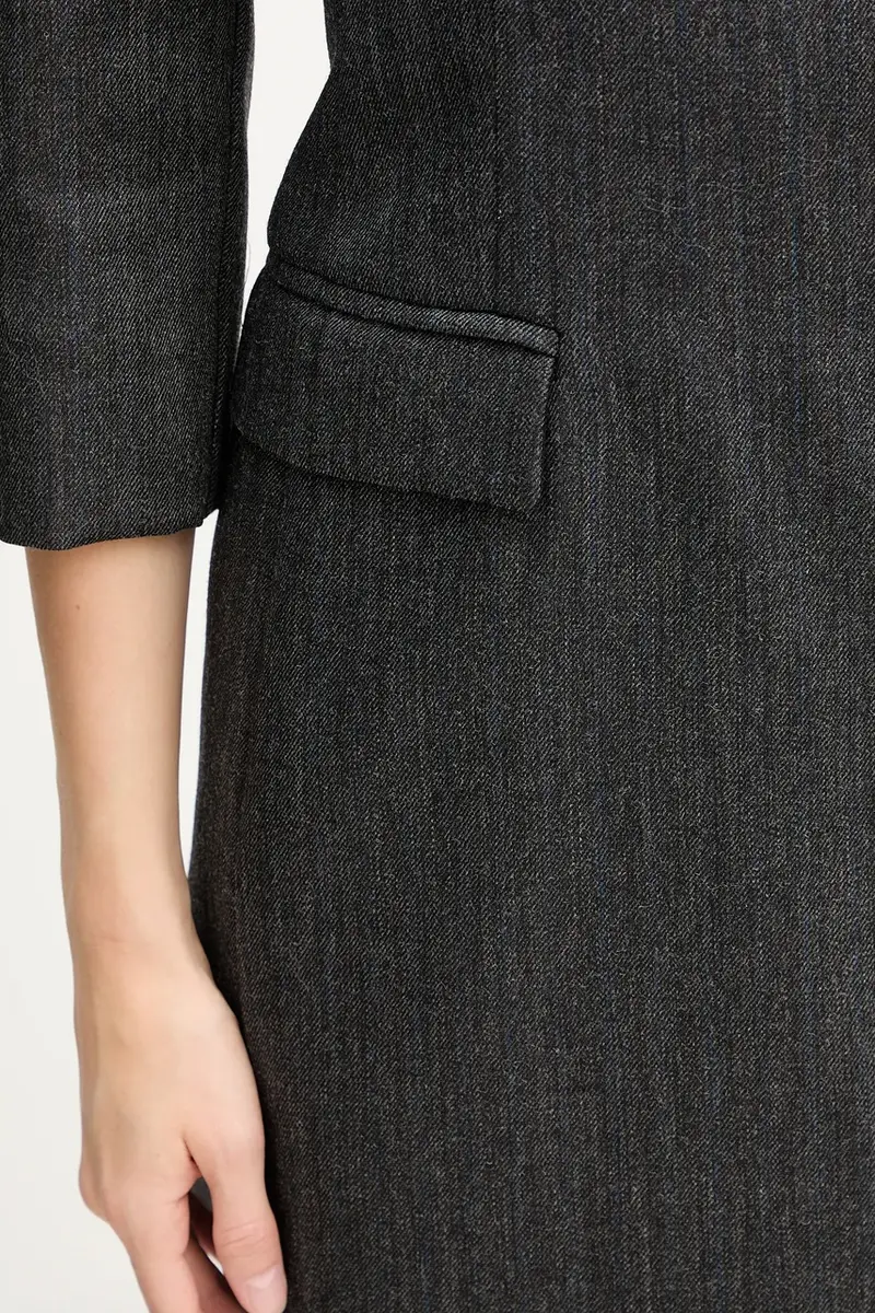 vestito in lana colore grigio 2523226112200 miniatura 5