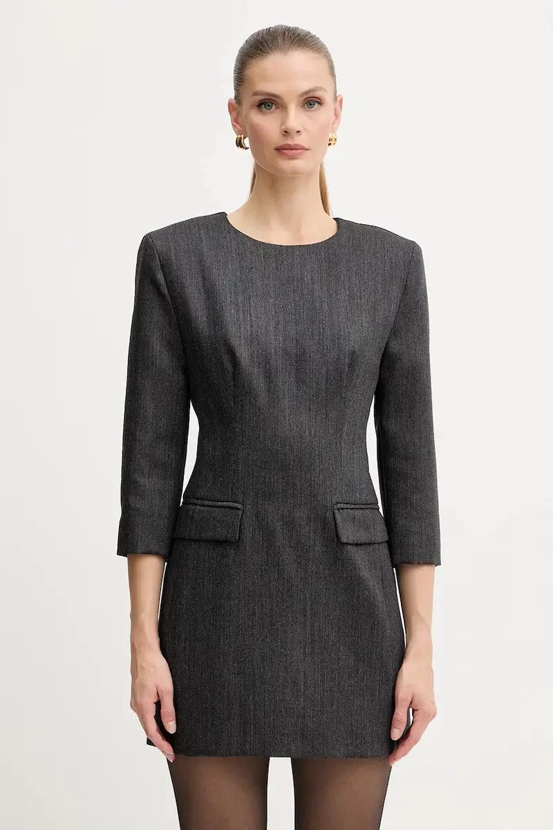 vestito in lana colore grigio 2523226112200