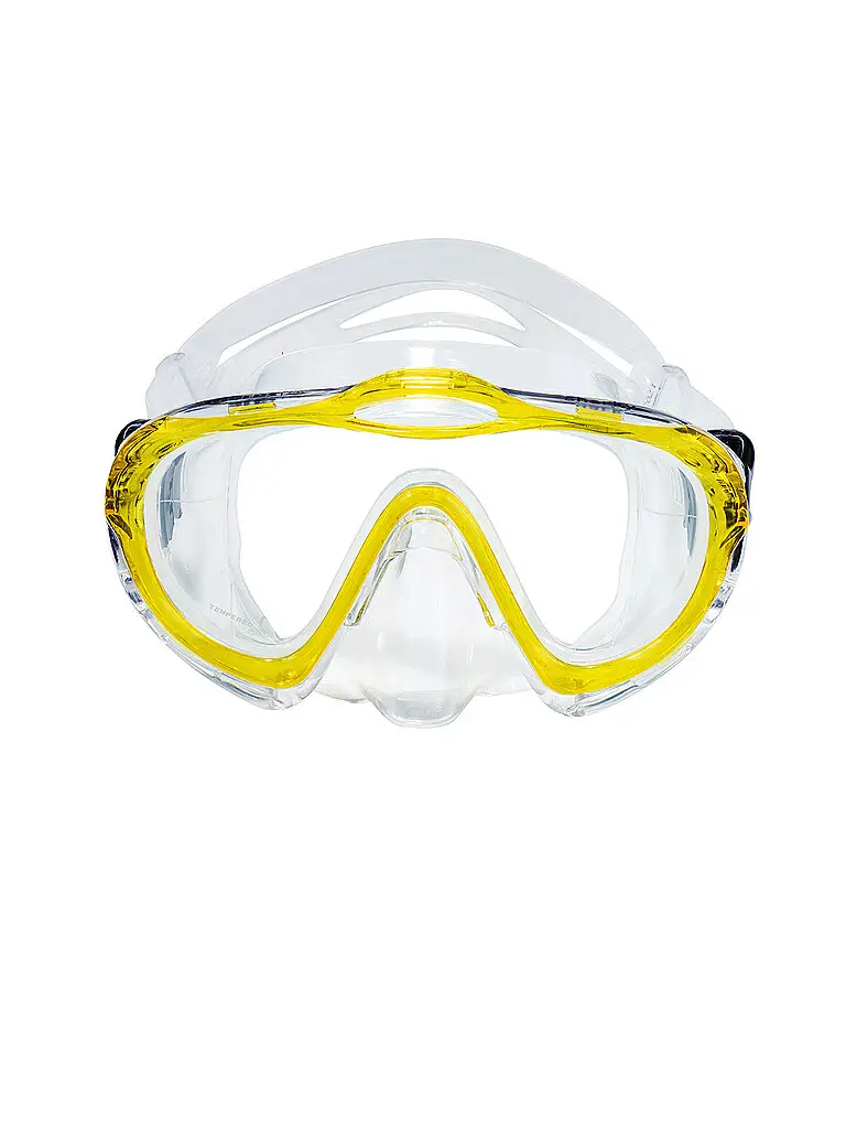 Maschera da immersione per bambini Sharky JR giallo