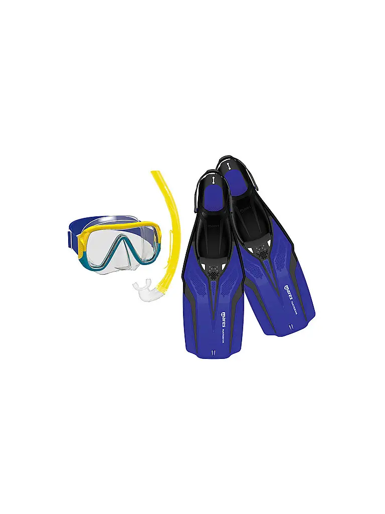 Set da snorkeling per bambini Nateeva Keewee Jr 3 pz blu | 30/L34