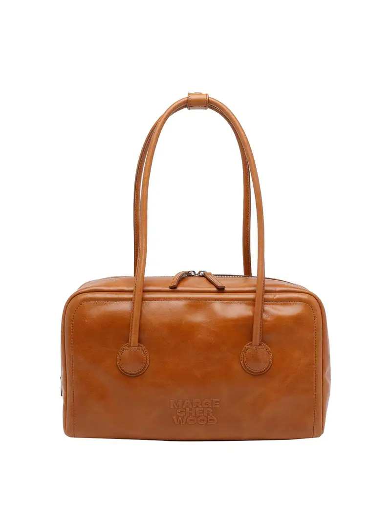 Borsa a tracolla Boston morbida Marrone