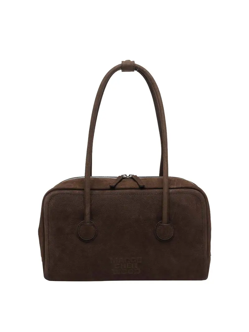 Borsa a tracolla Boston morbida Marrone