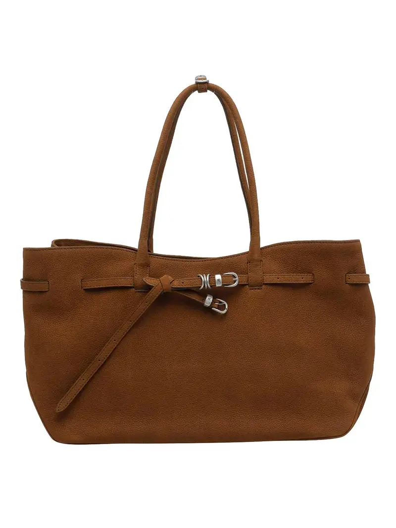 Borsa a tracolla grande marrone della nonna