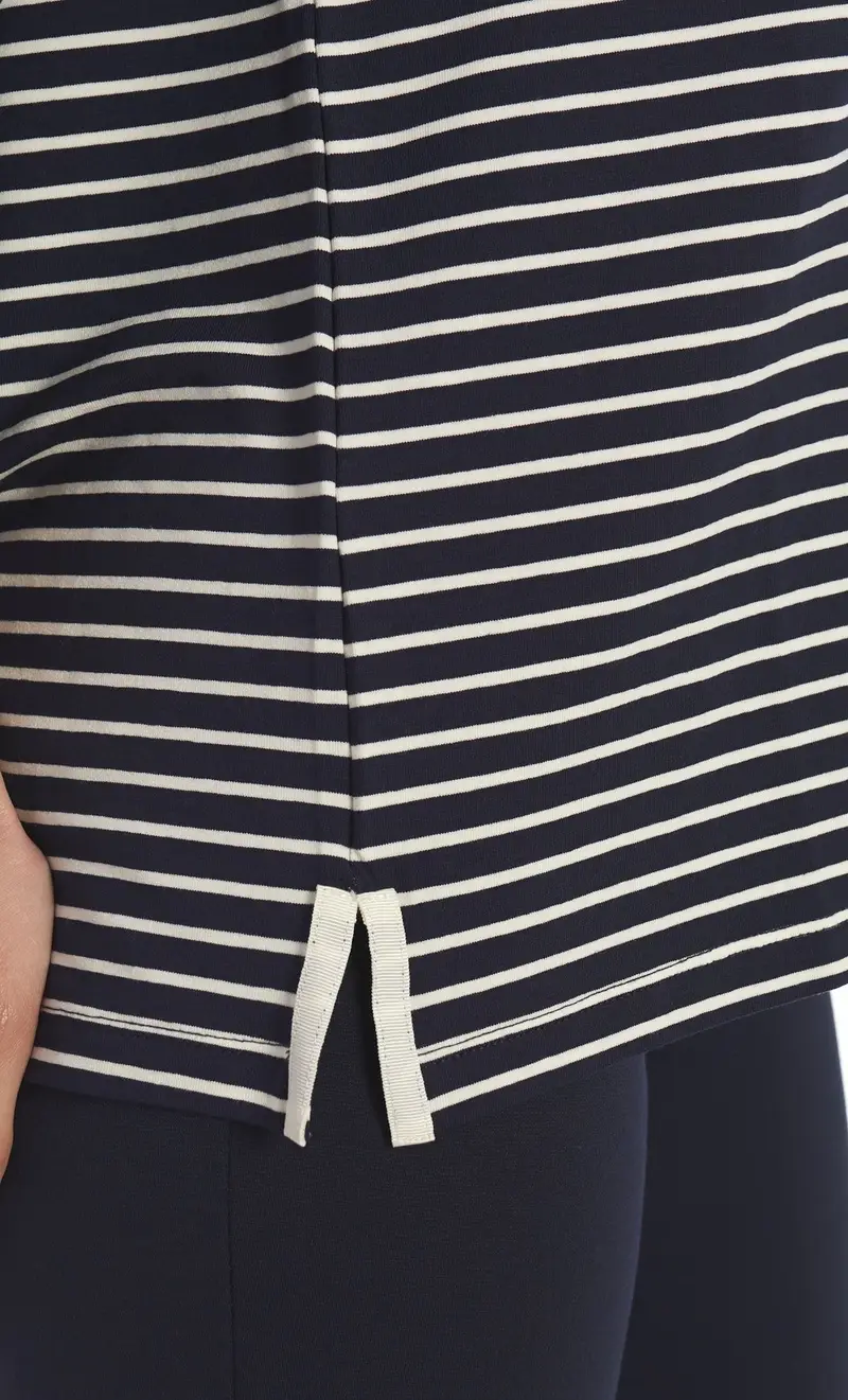 Maglia maria bellentani rigata - las palmas, colore blu miniatura 2