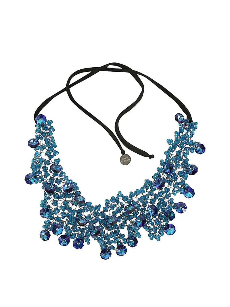 Collana di cristalli Blu