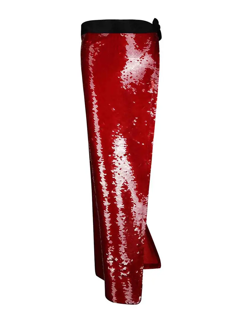 Gonna in paillettes Rosso