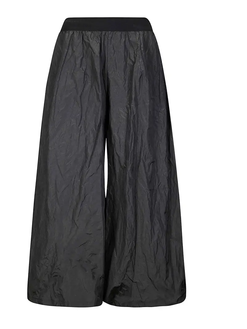 Pantaloni morbidi in taffeta Nero