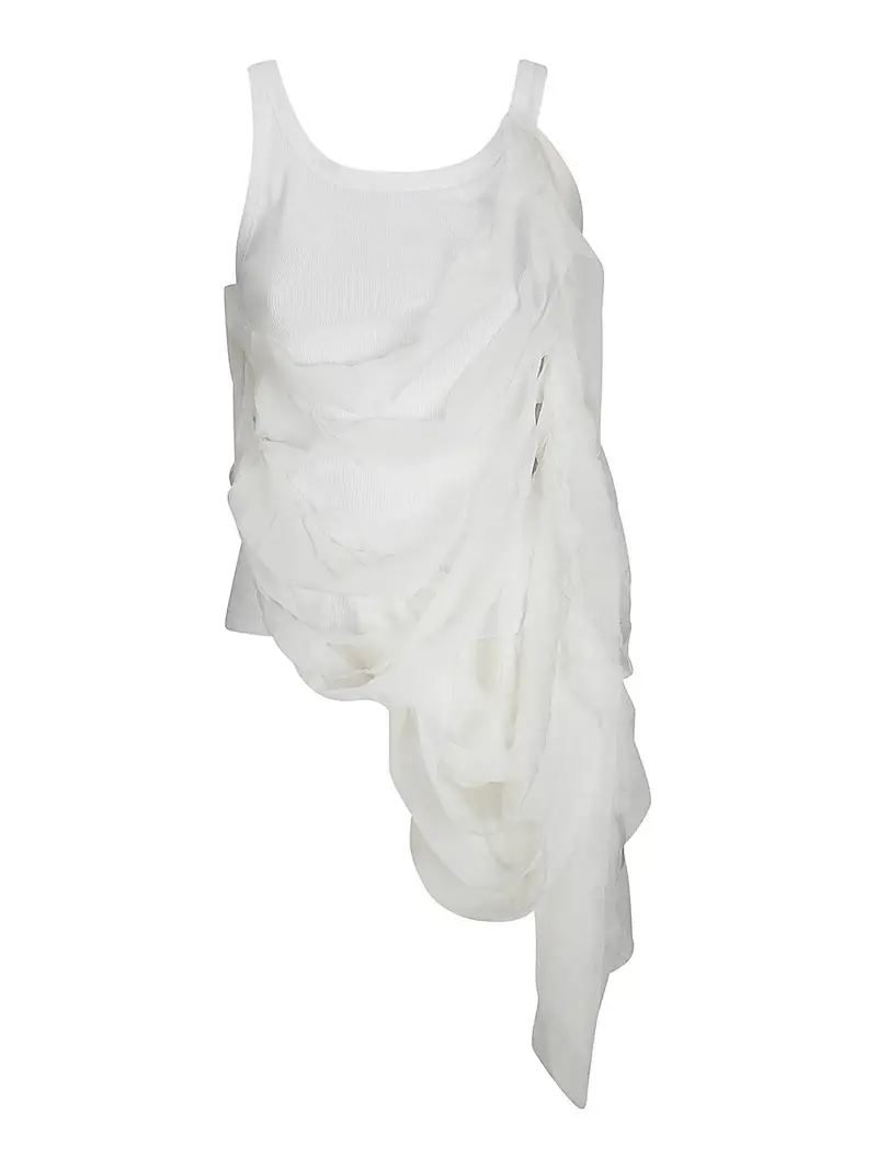 MARIA CALDERARA Top Bianco 3266618