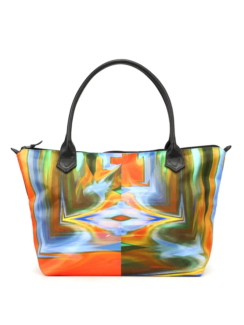 Tote Andromeda in satin multicolor Multicolore