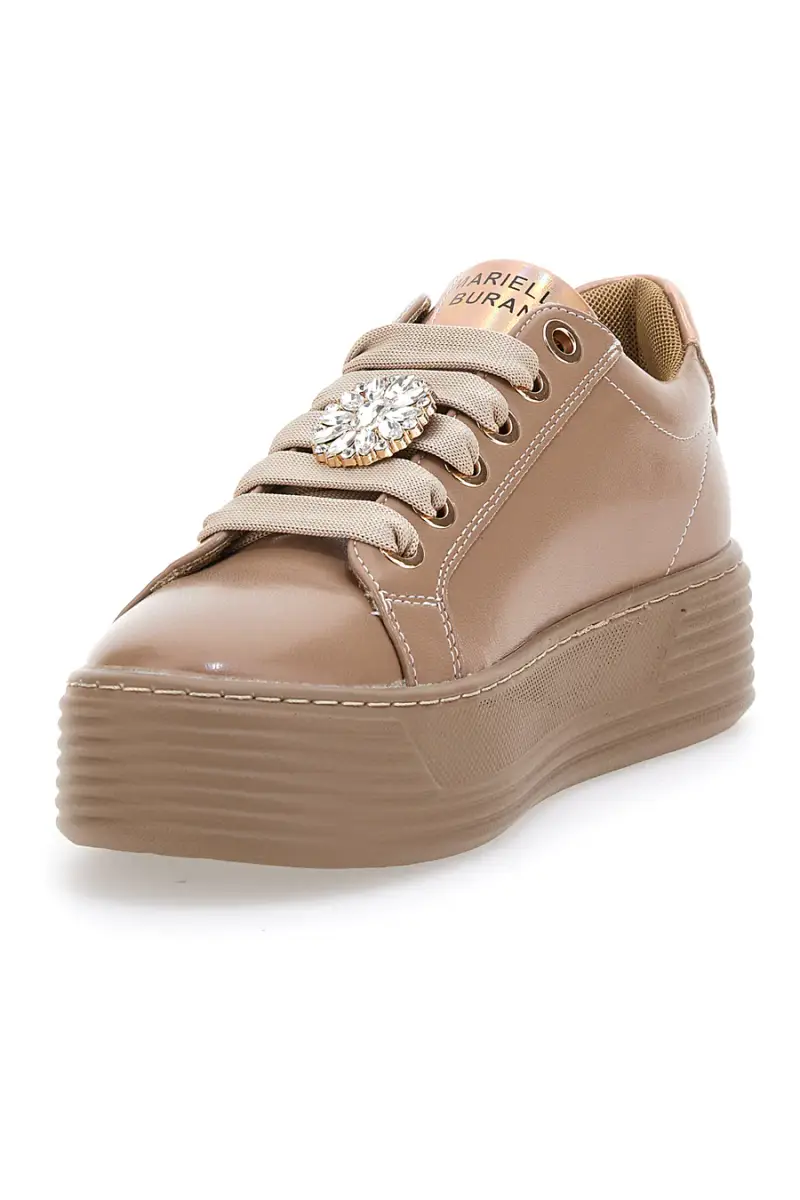 Sneakers con lacci beige MARIELLA BURANI 50772674 [BEIGE] miniatura 3