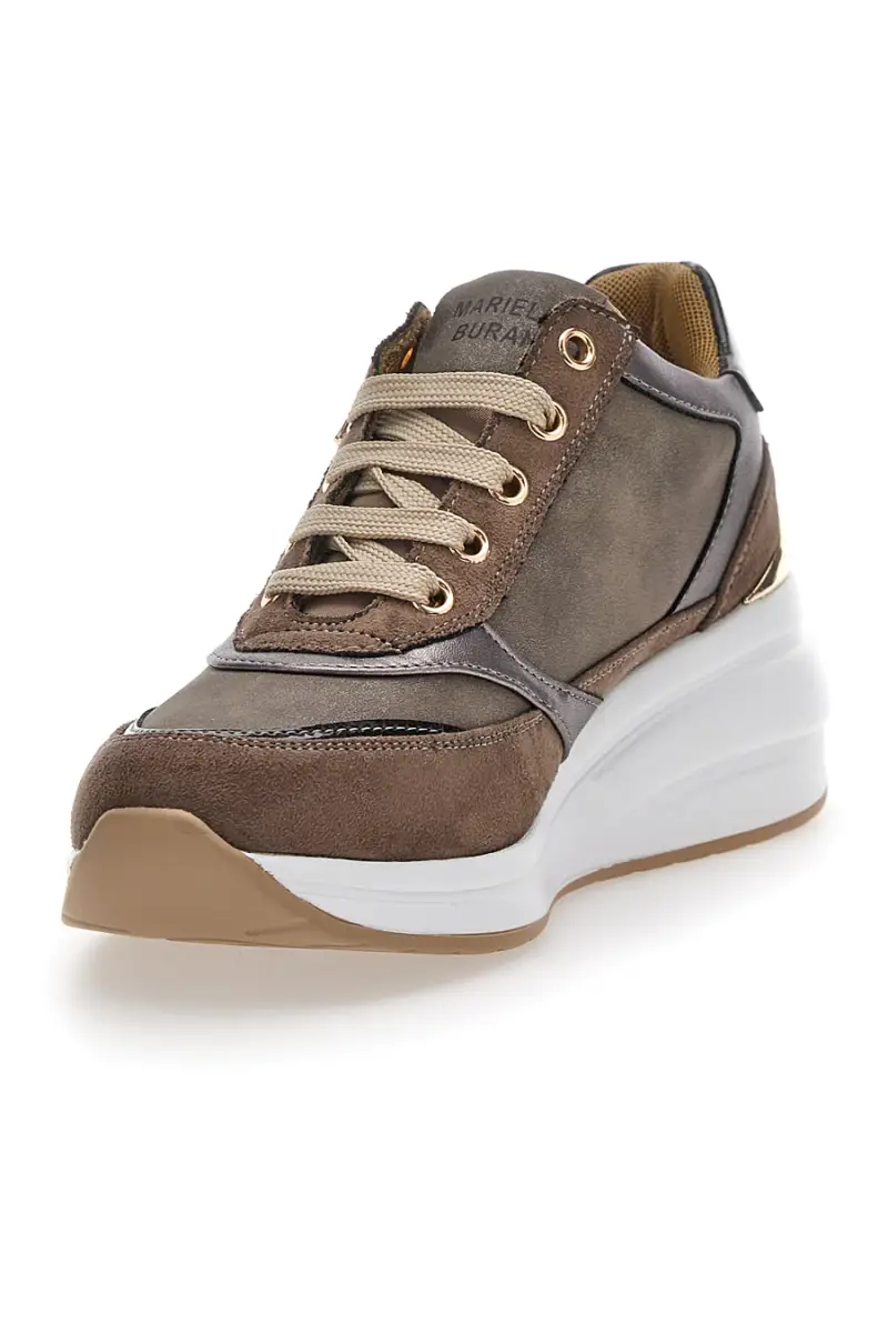 Sneakers con Zeppa marrone MARIELLA BURANI 50941623 [TAUPE] miniatura 3