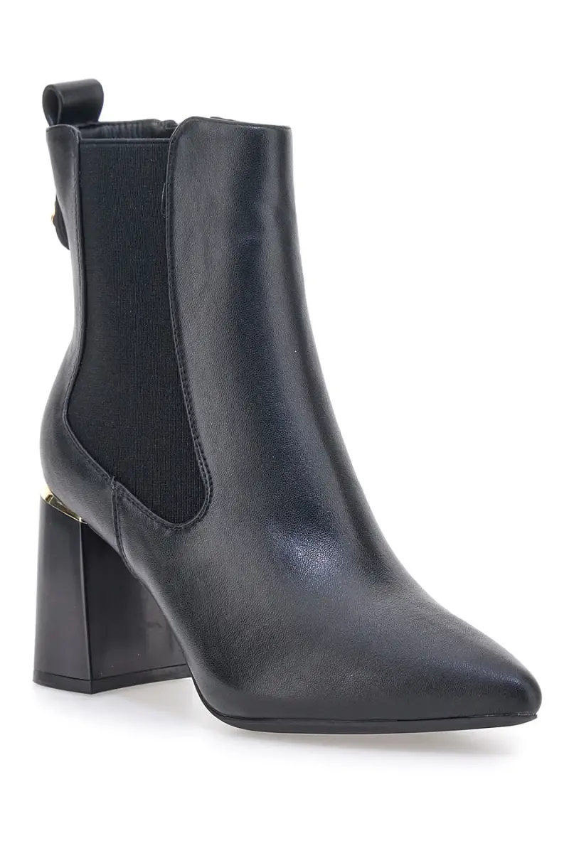 Stivaletti neri con tacco largo e inserti elastici Mariella Burani 51694C1074 [NERO] miniatura 2