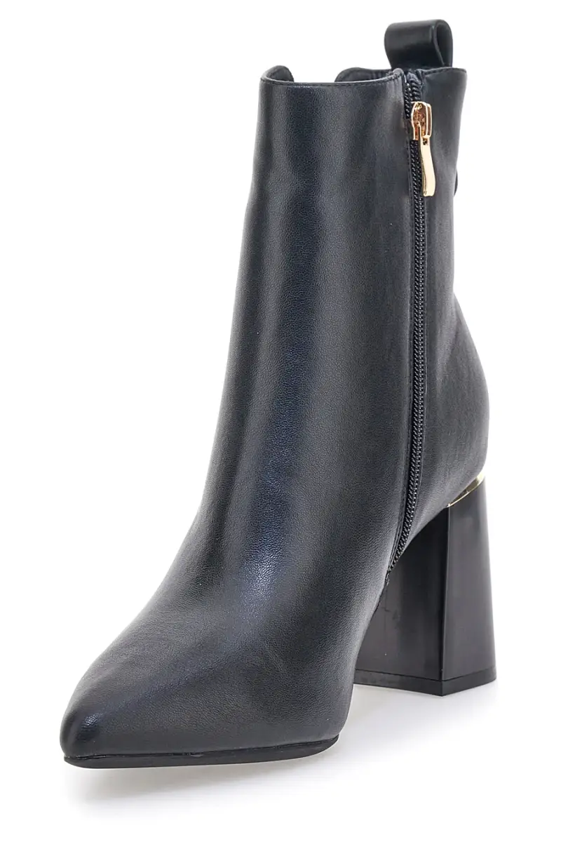 Stivaletti neri con tacco largo e inserti elastici Mariella Burani 51694C1074 [NERO] miniatura 3